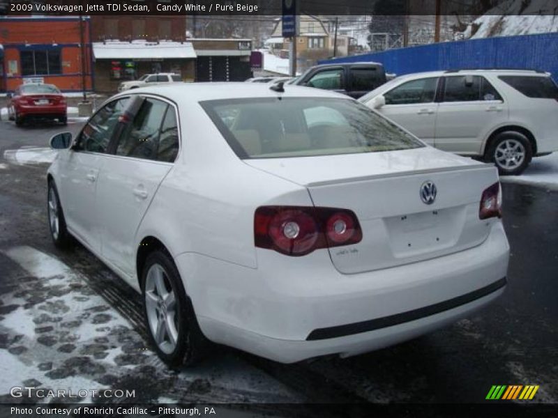 Candy White / Pure Beige 2009 Volkswagen Jetta TDI Sedan