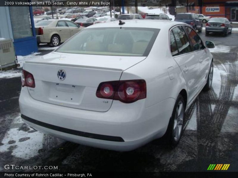 Candy White / Pure Beige 2009 Volkswagen Jetta TDI Sedan