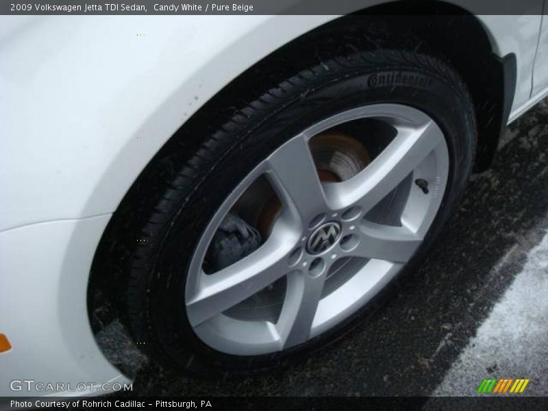 Candy White / Pure Beige 2009 Volkswagen Jetta TDI Sedan