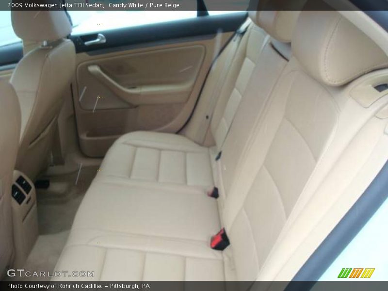 Candy White / Pure Beige 2009 Volkswagen Jetta TDI Sedan
