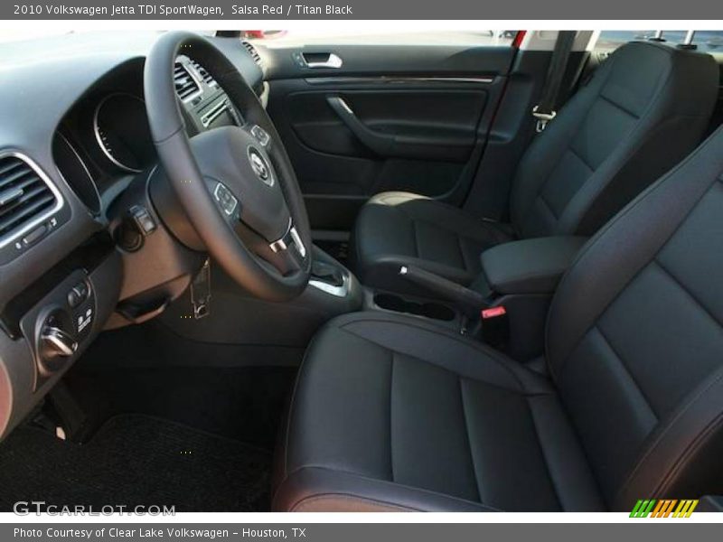 Salsa Red / Titan Black 2010 Volkswagen Jetta TDI SportWagen