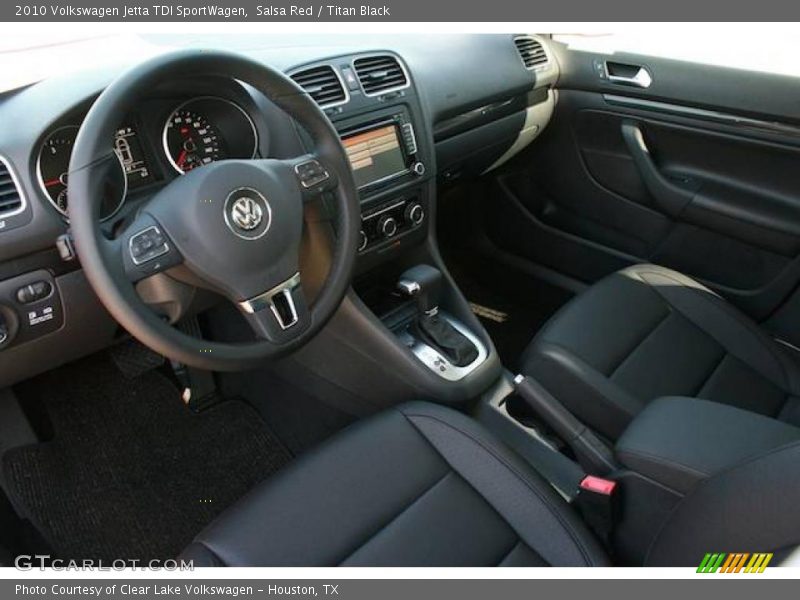 Salsa Red / Titan Black 2010 Volkswagen Jetta TDI SportWagen