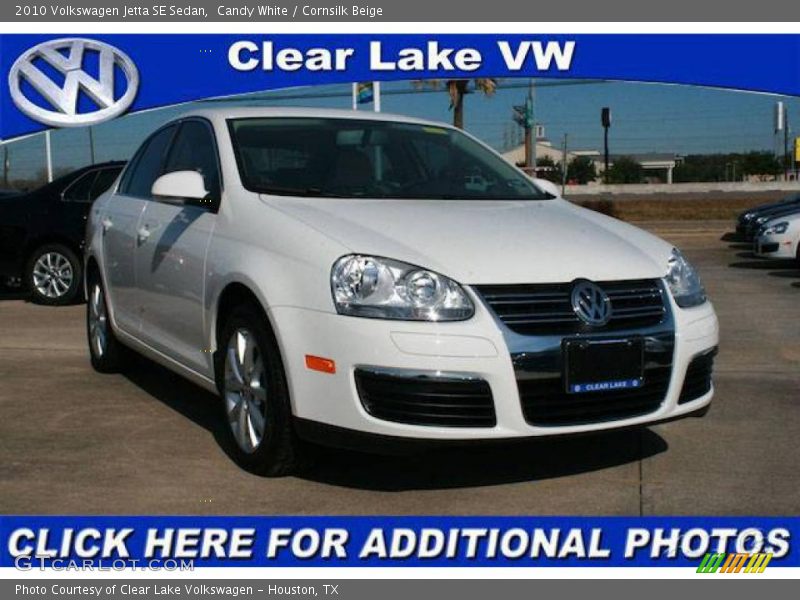 Candy White / Cornsilk Beige 2010 Volkswagen Jetta SE Sedan