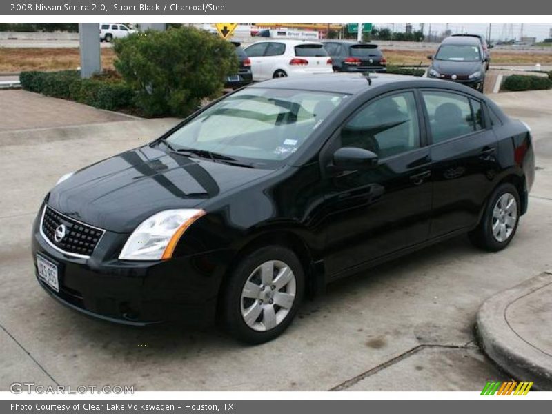 Super Black / Charcoal/Steel 2008 Nissan Sentra 2.0
