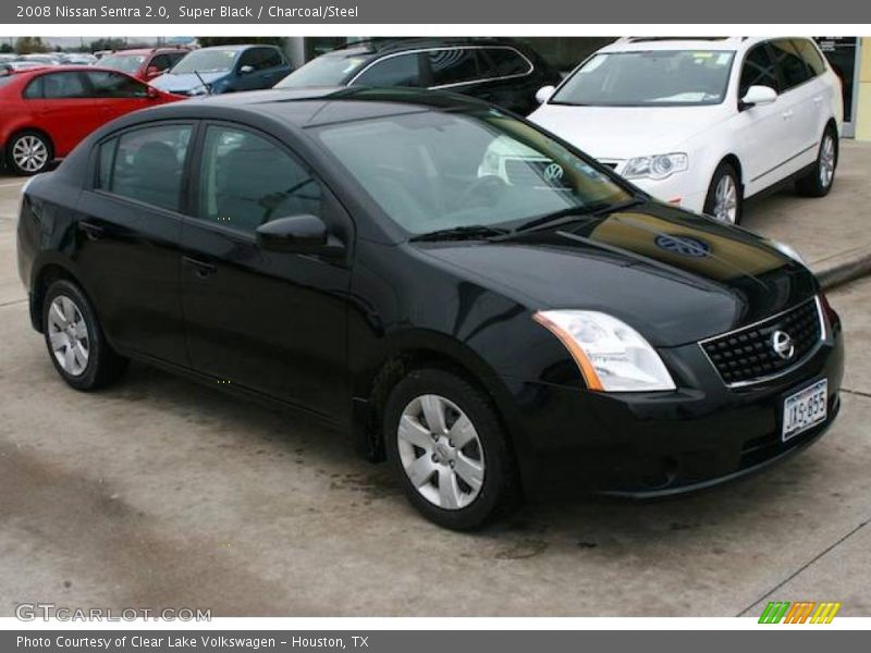 Super Black / Charcoal/Steel 2008 Nissan Sentra 2.0