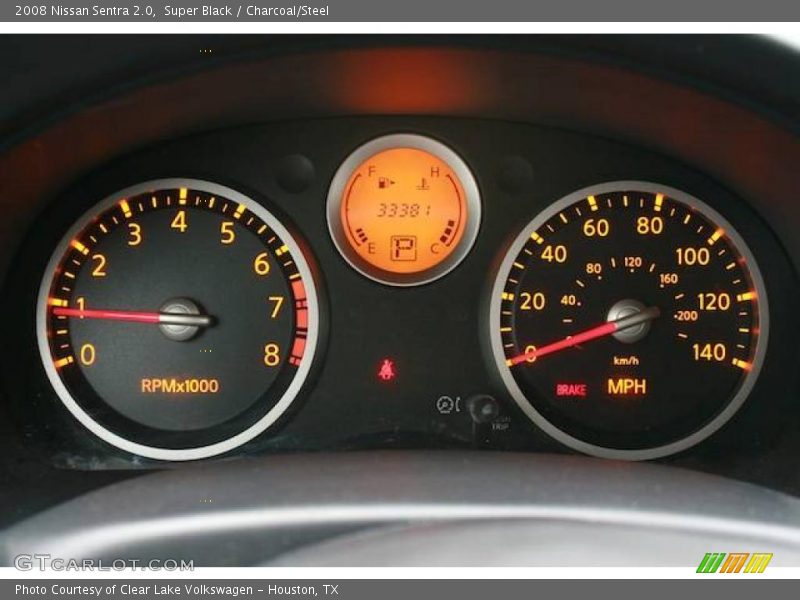 Super Black / Charcoal/Steel 2008 Nissan Sentra 2.0