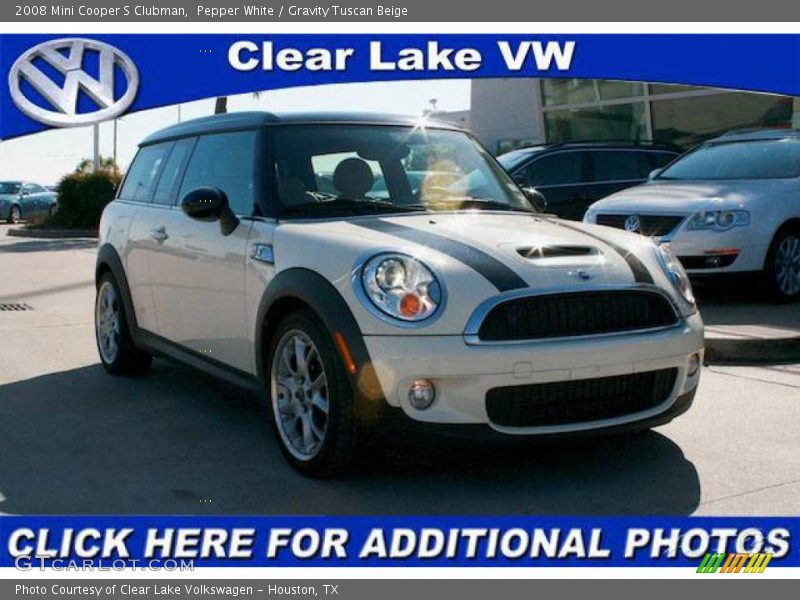 Pepper White / Gravity Tuscan Beige 2008 Mini Cooper S Clubman