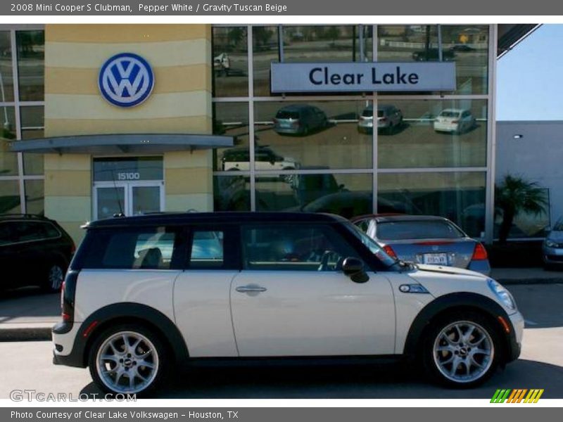 Pepper White / Gravity Tuscan Beige 2008 Mini Cooper S Clubman