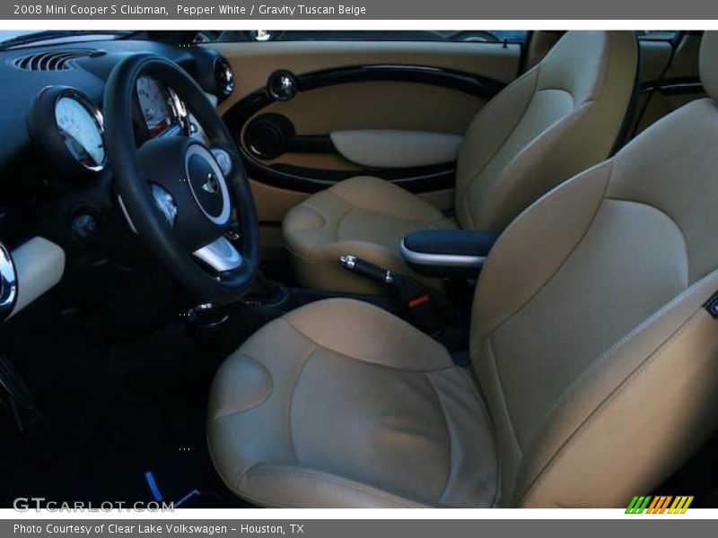 Pepper White / Gravity Tuscan Beige 2008 Mini Cooper S Clubman