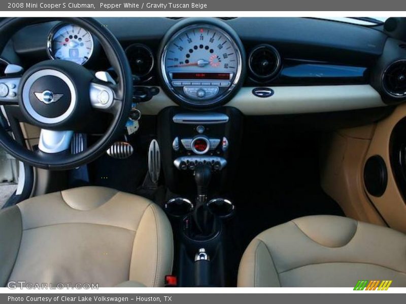Pepper White / Gravity Tuscan Beige 2008 Mini Cooper S Clubman