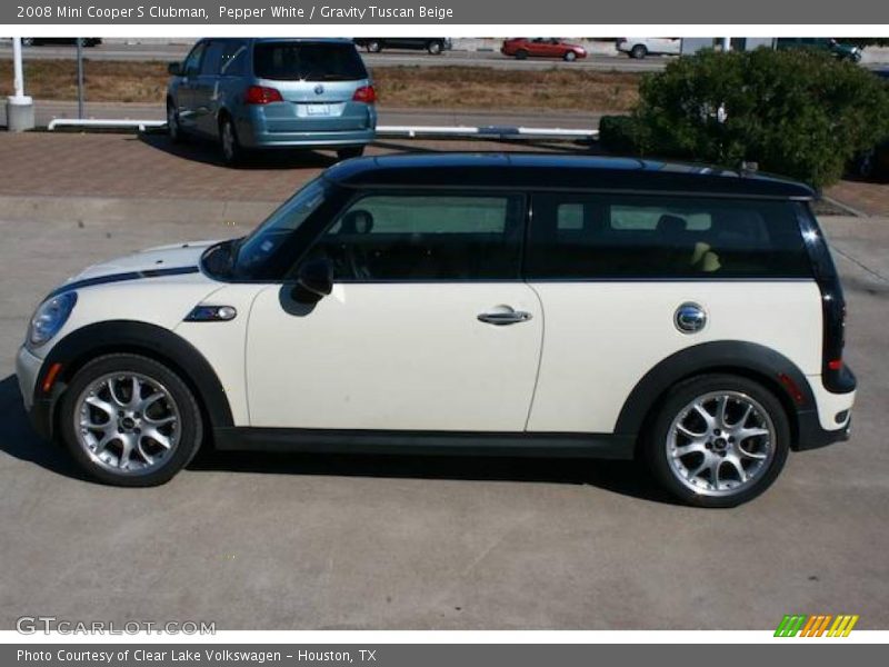 Pepper White / Gravity Tuscan Beige 2008 Mini Cooper S Clubman
