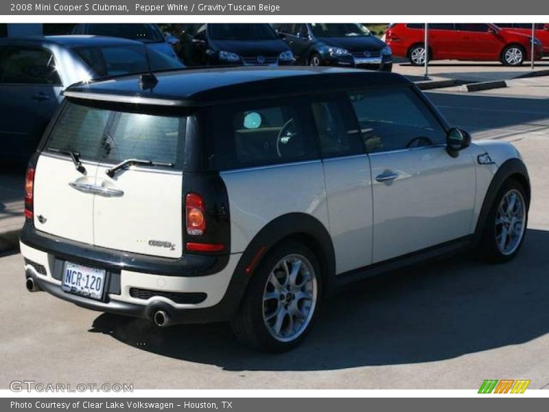 Pepper White / Gravity Tuscan Beige 2008 Mini Cooper S Clubman