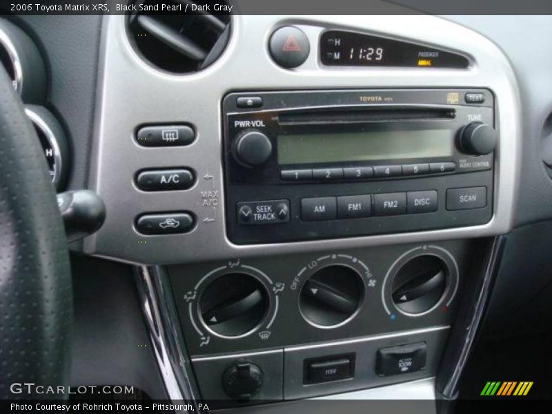 Black Sand Pearl / Dark Gray 2006 Toyota Matrix XRS