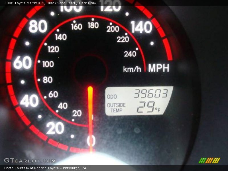 Black Sand Pearl / Dark Gray 2006 Toyota Matrix XRS