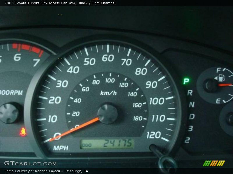 Black / Light Charcoal 2006 Toyota Tundra SR5 Access Cab 4x4