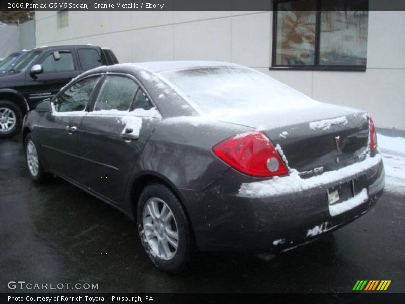Granite Metallic / Ebony 2006 Pontiac G6 V6 Sedan