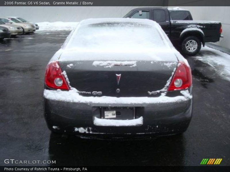 Granite Metallic / Ebony 2006 Pontiac G6 V6 Sedan