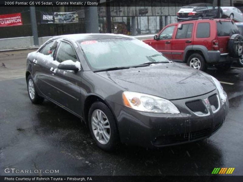 Granite Metallic / Ebony 2006 Pontiac G6 V6 Sedan
