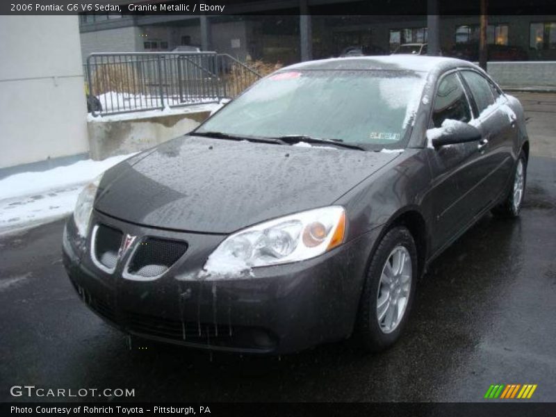 Granite Metallic / Ebony 2006 Pontiac G6 V6 Sedan