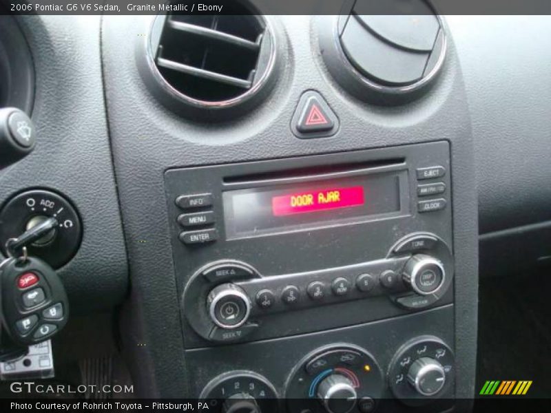 Granite Metallic / Ebony 2006 Pontiac G6 V6 Sedan