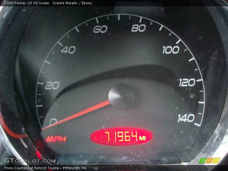 Granite Metallic / Ebony 2006 Pontiac G6 V6 Sedan