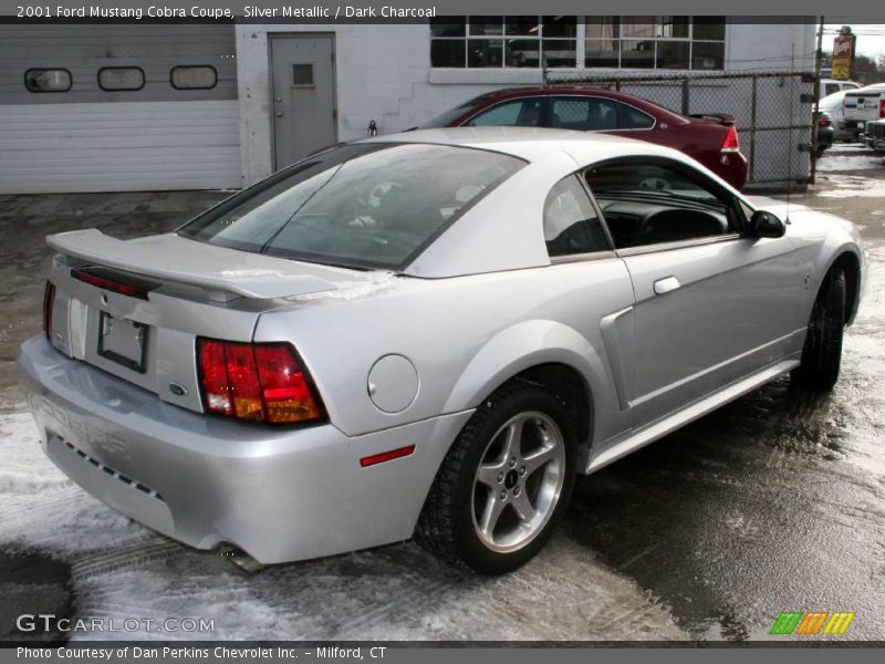 Silver Metallic / Dark Charcoal 2001 Ford Mustang Cobra Coupe