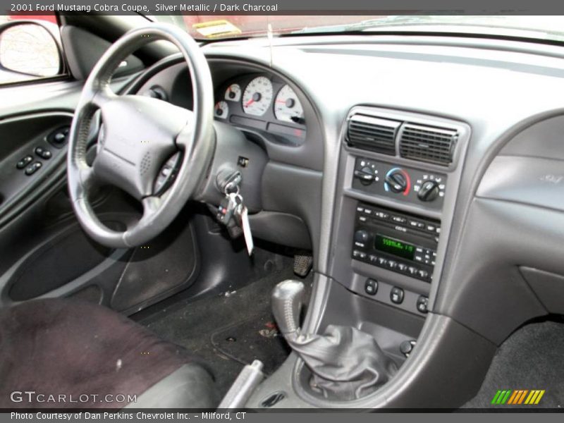 Silver Metallic / Dark Charcoal 2001 Ford Mustang Cobra Coupe