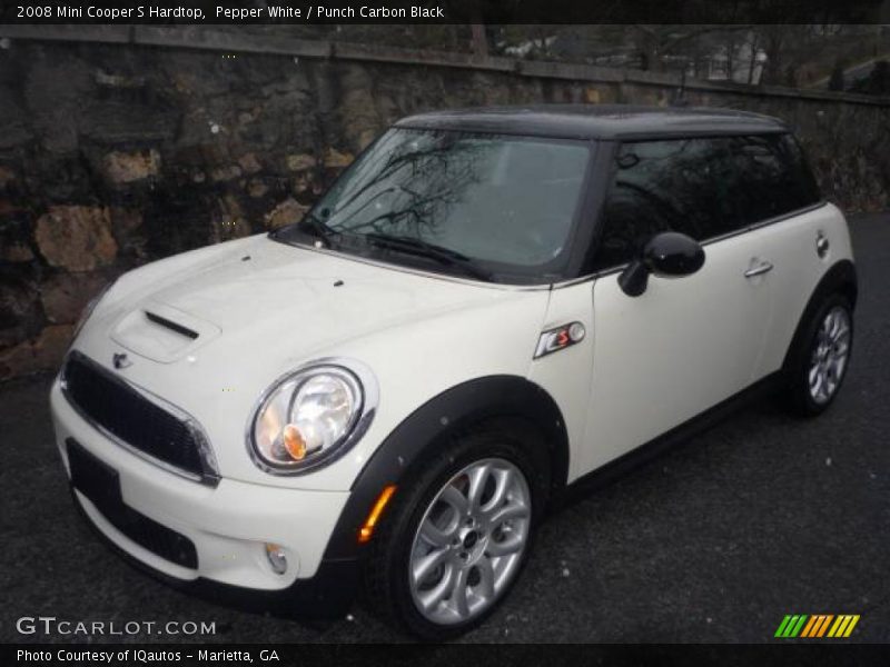 Pepper White / Punch Carbon Black 2008 Mini Cooper S Hardtop