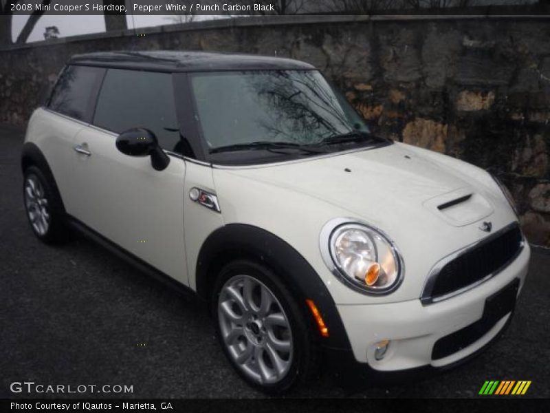 Pepper White / Punch Carbon Black 2008 Mini Cooper S Hardtop