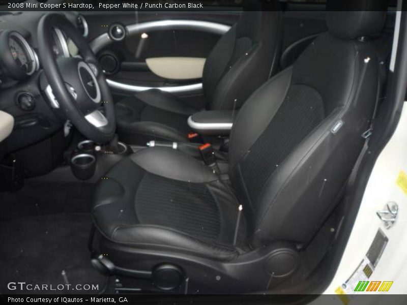 Pepper White / Punch Carbon Black 2008 Mini Cooper S Hardtop