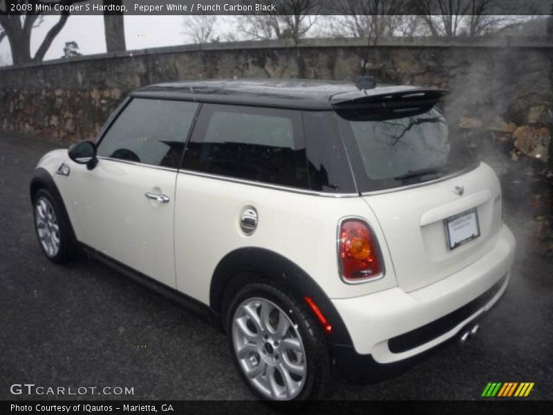 Pepper White / Punch Carbon Black 2008 Mini Cooper S Hardtop