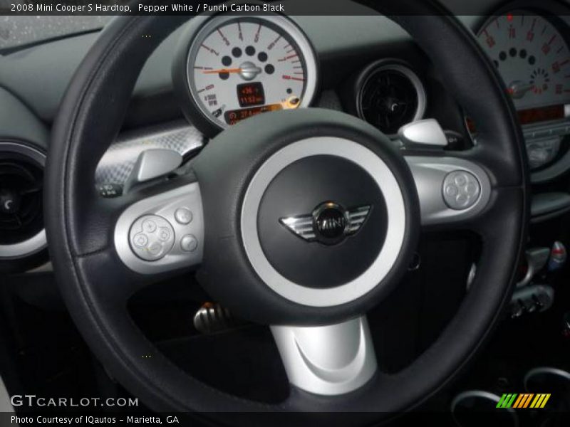 Pepper White / Punch Carbon Black 2008 Mini Cooper S Hardtop