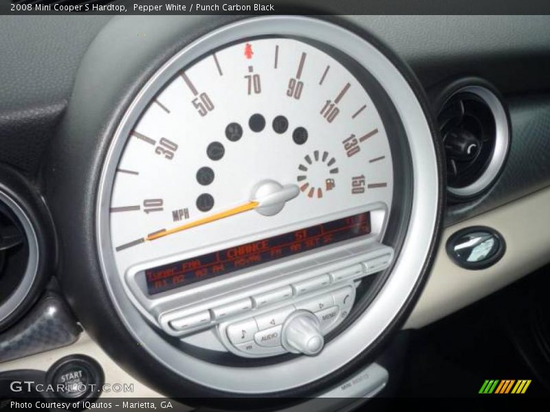 Pepper White / Punch Carbon Black 2008 Mini Cooper S Hardtop