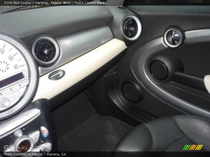 Pepper White / Punch Carbon Black 2008 Mini Cooper S Hardtop