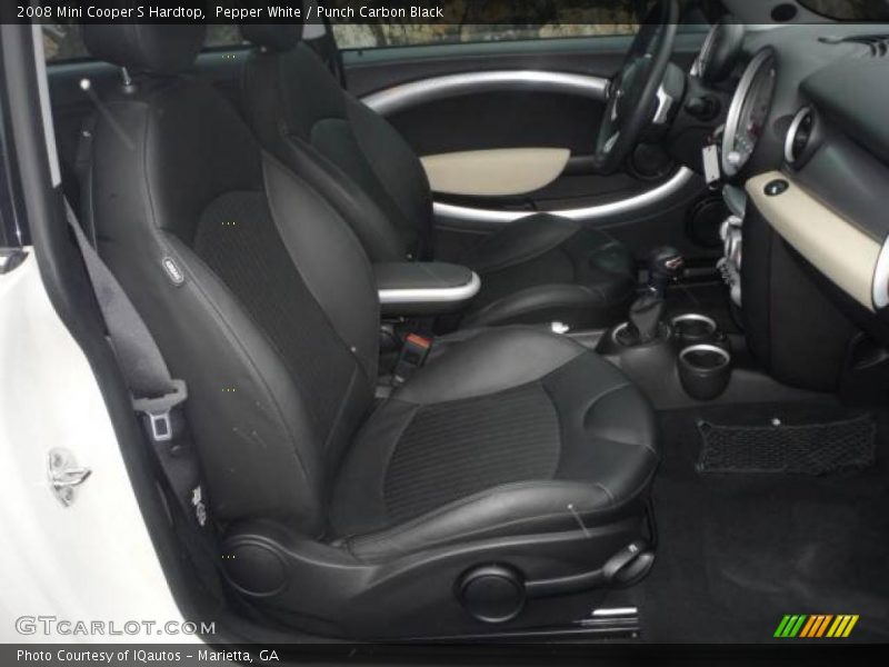 Pepper White / Punch Carbon Black 2008 Mini Cooper S Hardtop