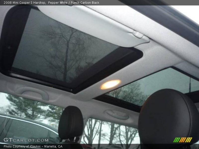 Pepper White / Punch Carbon Black 2008 Mini Cooper S Hardtop