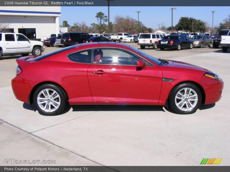 Redfire Pearl / Red/Black 2008 Hyundai Tiburon GS