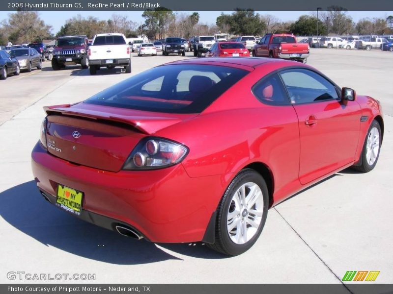 Redfire Pearl / Red/Black 2008 Hyundai Tiburon GS