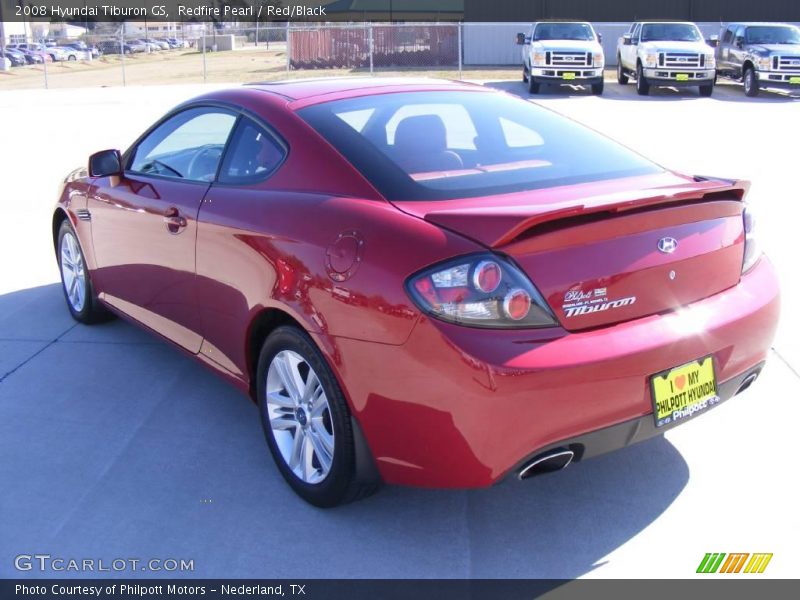 Redfire Pearl / Red/Black 2008 Hyundai Tiburon GS