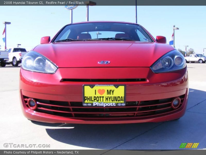 Redfire Pearl / Red/Black 2008 Hyundai Tiburon GS