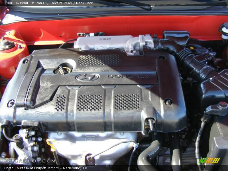 Redfire Pearl / Red/Black 2008 Hyundai Tiburon GS