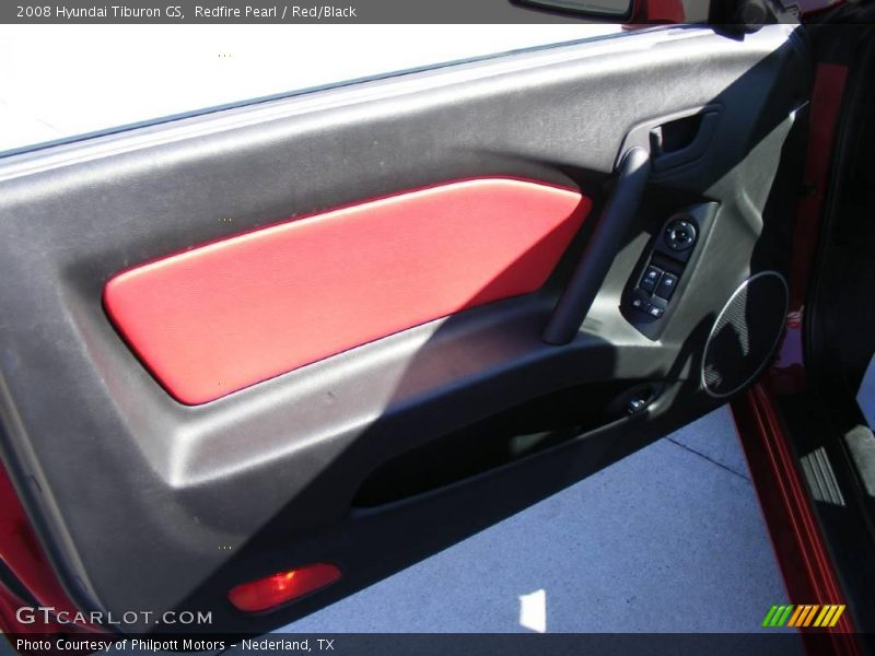 Redfire Pearl / Red/Black 2008 Hyundai Tiburon GS