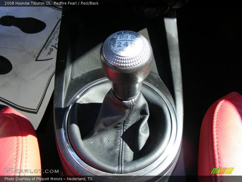 Redfire Pearl / Red/Black 2008 Hyundai Tiburon GS