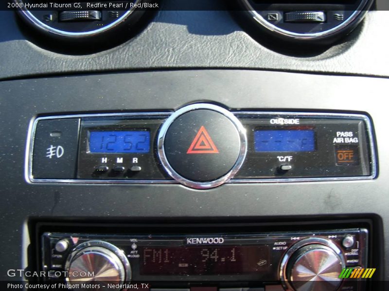 Redfire Pearl / Red/Black 2008 Hyundai Tiburon GS