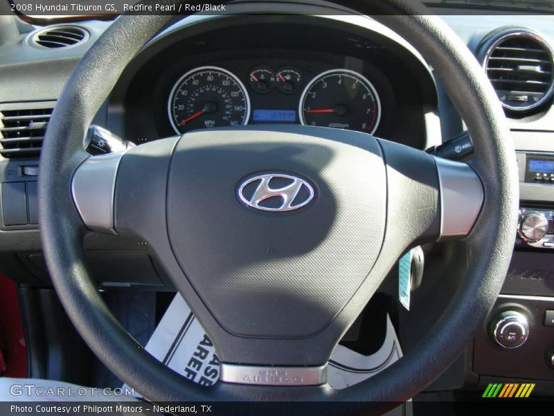Redfire Pearl / Red/Black 2008 Hyundai Tiburon GS