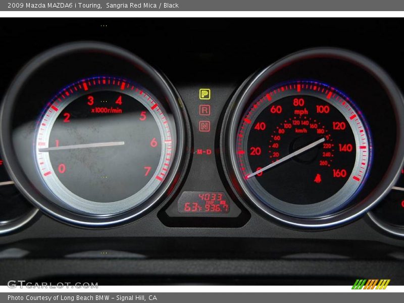 Sangria Red Mica / Black 2009 Mazda MAZDA6 i Touring