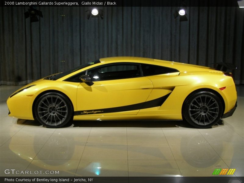 Giallo Midas / Black 2008 Lamborghini Gallardo Superleggera