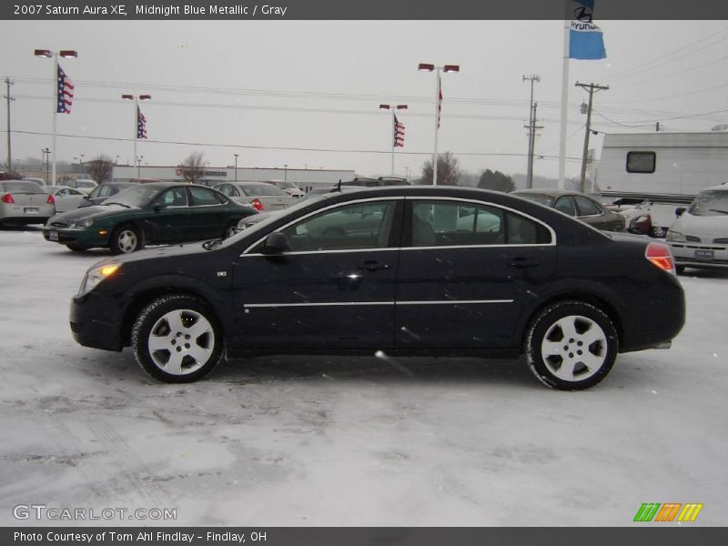 Midnight Blue Metallic / Gray 2007 Saturn Aura XE