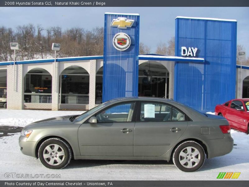 Natural Khaki Green / Beige 2008 Hyundai Sonata GLS