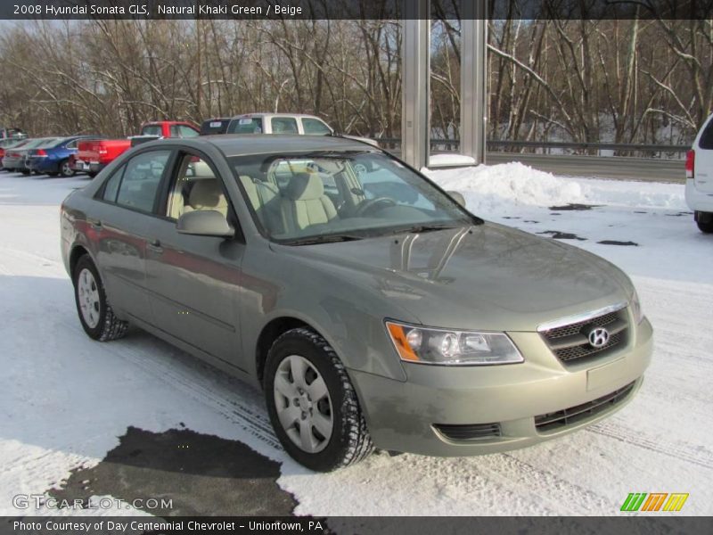 Natural Khaki Green / Beige 2008 Hyundai Sonata GLS
